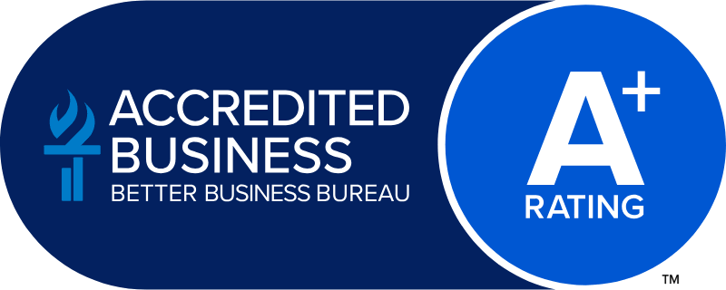 BBB Accredited Business, A+ Rating